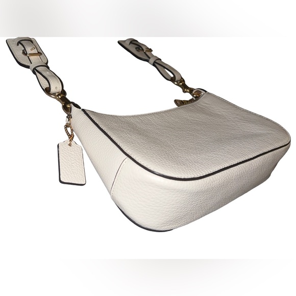 COACH JES BAGUETTE CROSSBODY PURSE W/RAINBOW STRAP & GOLD HARDWARE #C7265 - Picture 12 of 16